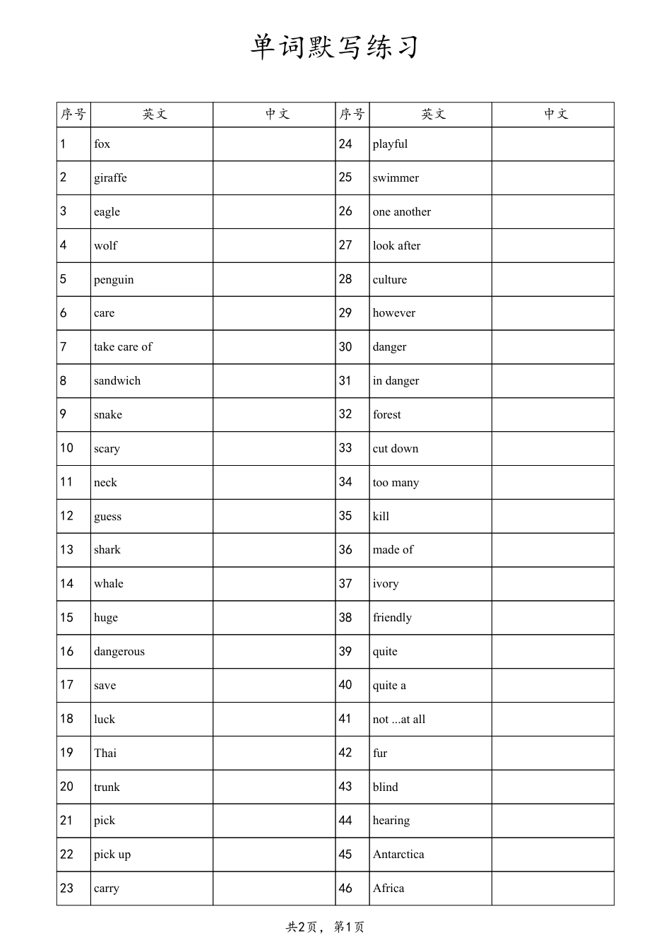 unit1 英译汉（人教版七下）.pdf_第1页