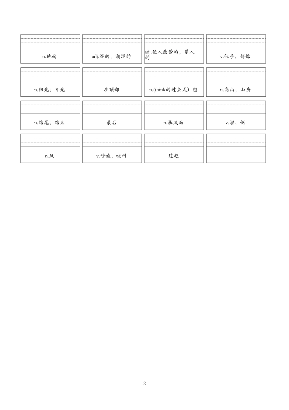 unit6汉译英框框（人教版七下）.pdf_第2页