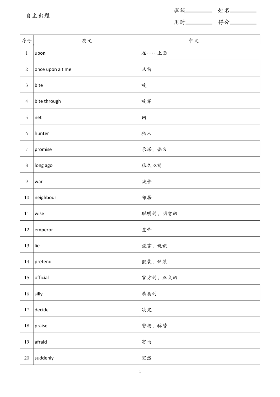 unit8单词表（人教版七下）.pdf_第1页