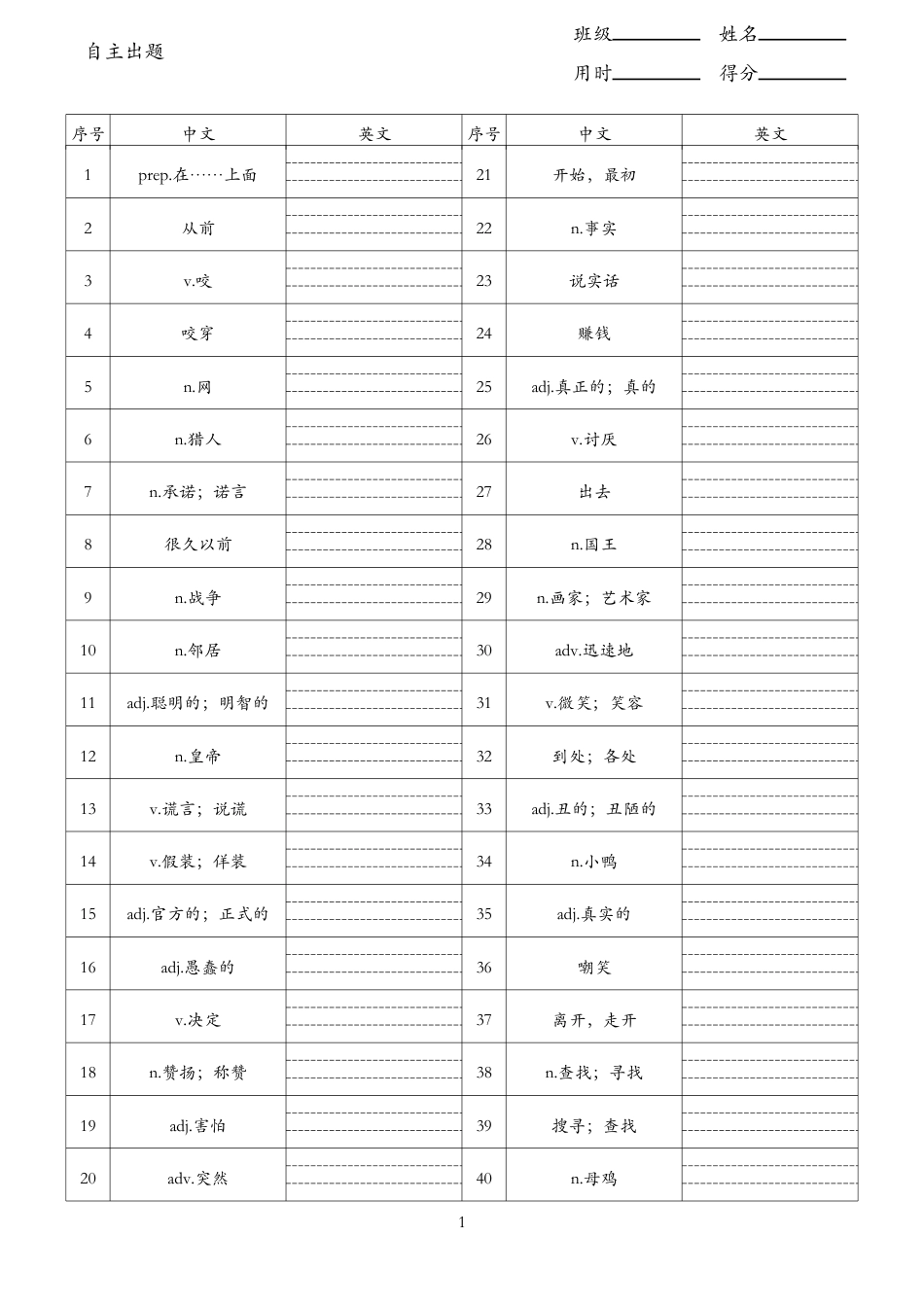 unit8汉译英（人教版七下）.pdf_第1页