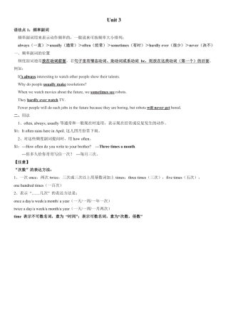 人教版2025七年级下册unit3语法归纳+练习.pdf