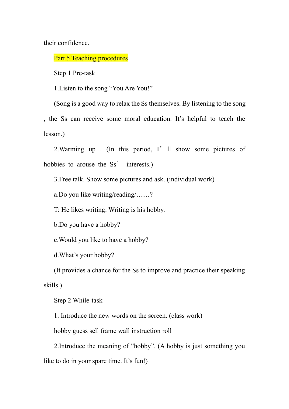 初中英语说课稿模板（全英文）.docx_第3页