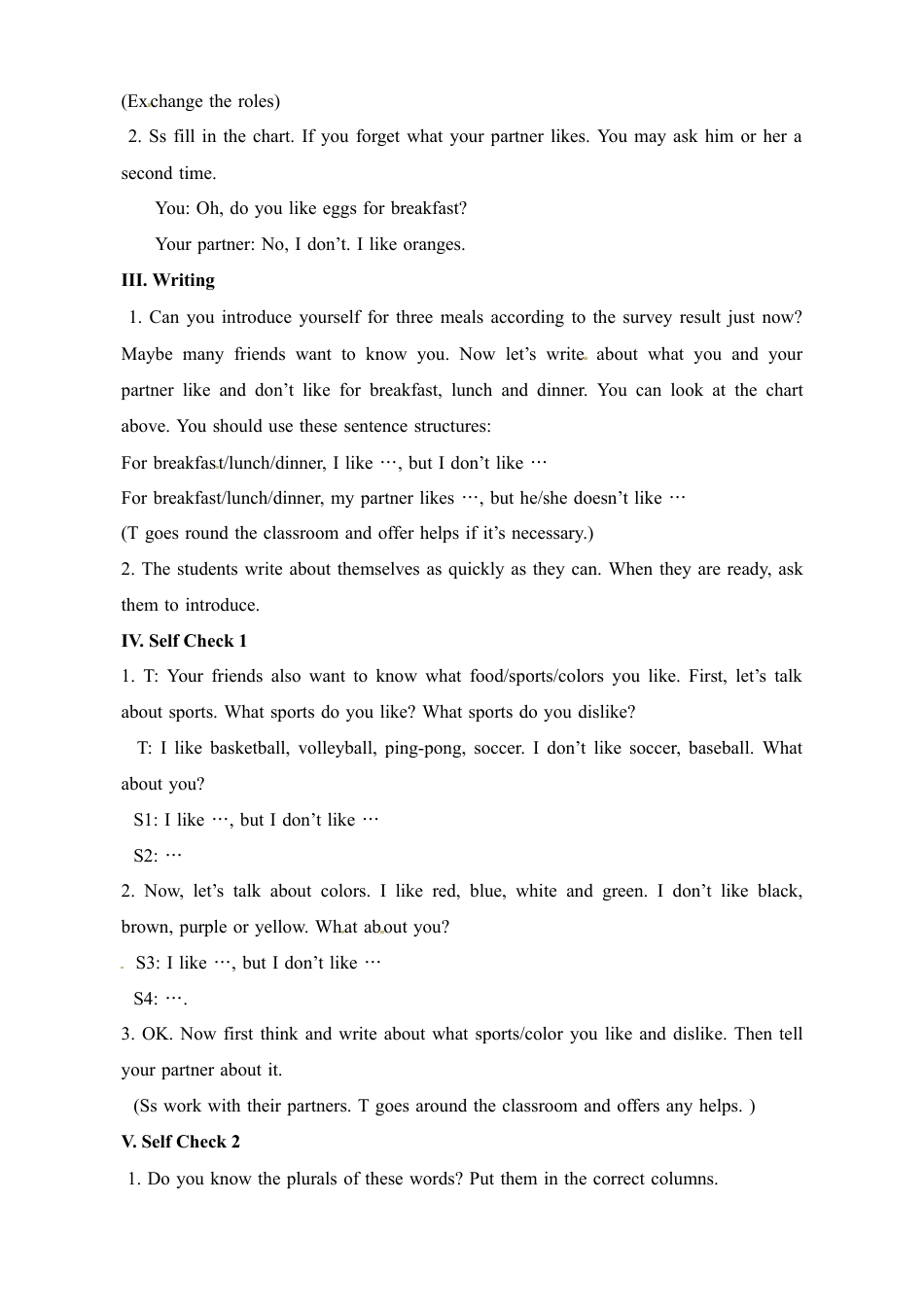 人教七年级上教案：Unit 6 Do you like banana Section B 2.docx_第3页