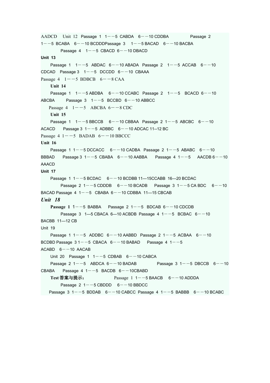 七年级英语新目标上完型填空专项练习题答案与提示.docx_第2页