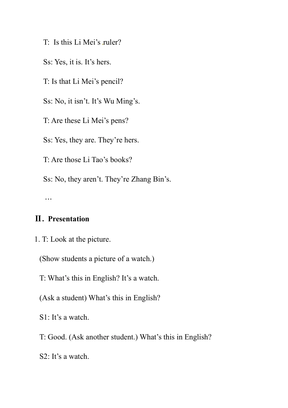 七年级上册英语教案：Unit 3 Is this your pencil Section B 1(1a-2c).docx_第3页