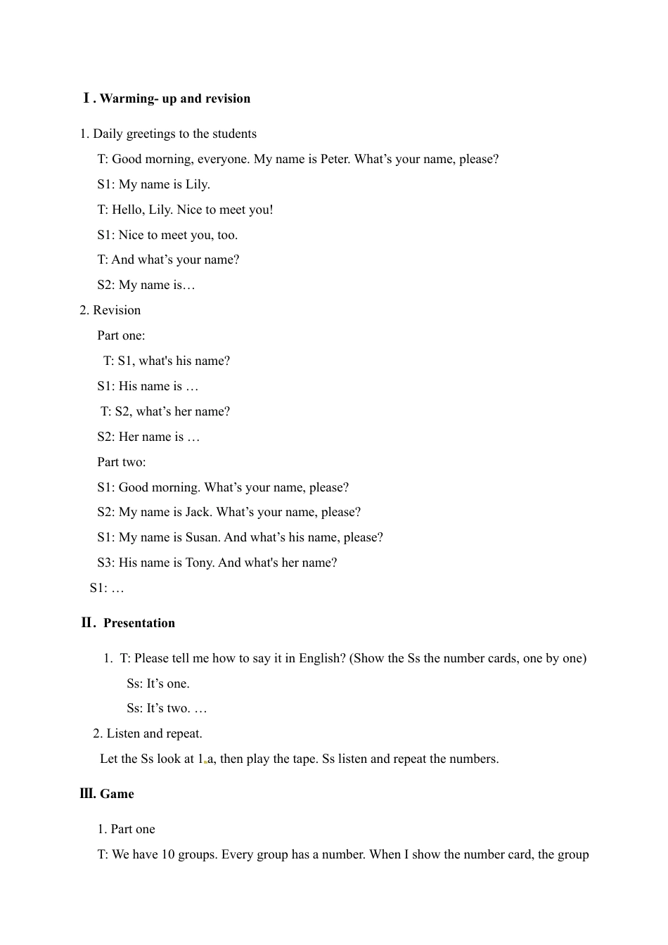 人教版七年级上册英语教案：Unit 1 My name's Gina. Section B1.docx_第2页