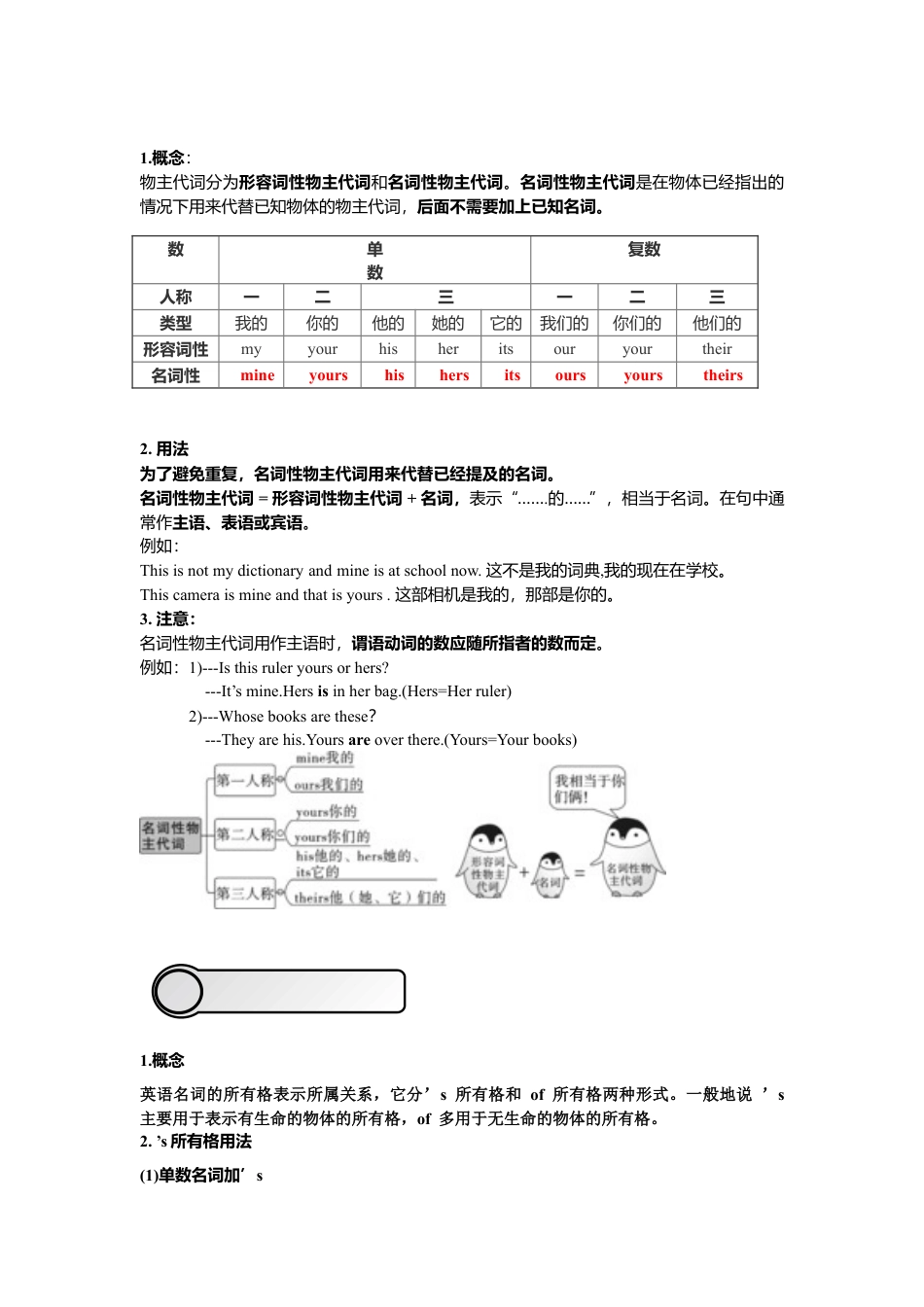 人教七年级上-Unit 3 复习课件学生版.docx_第3页
