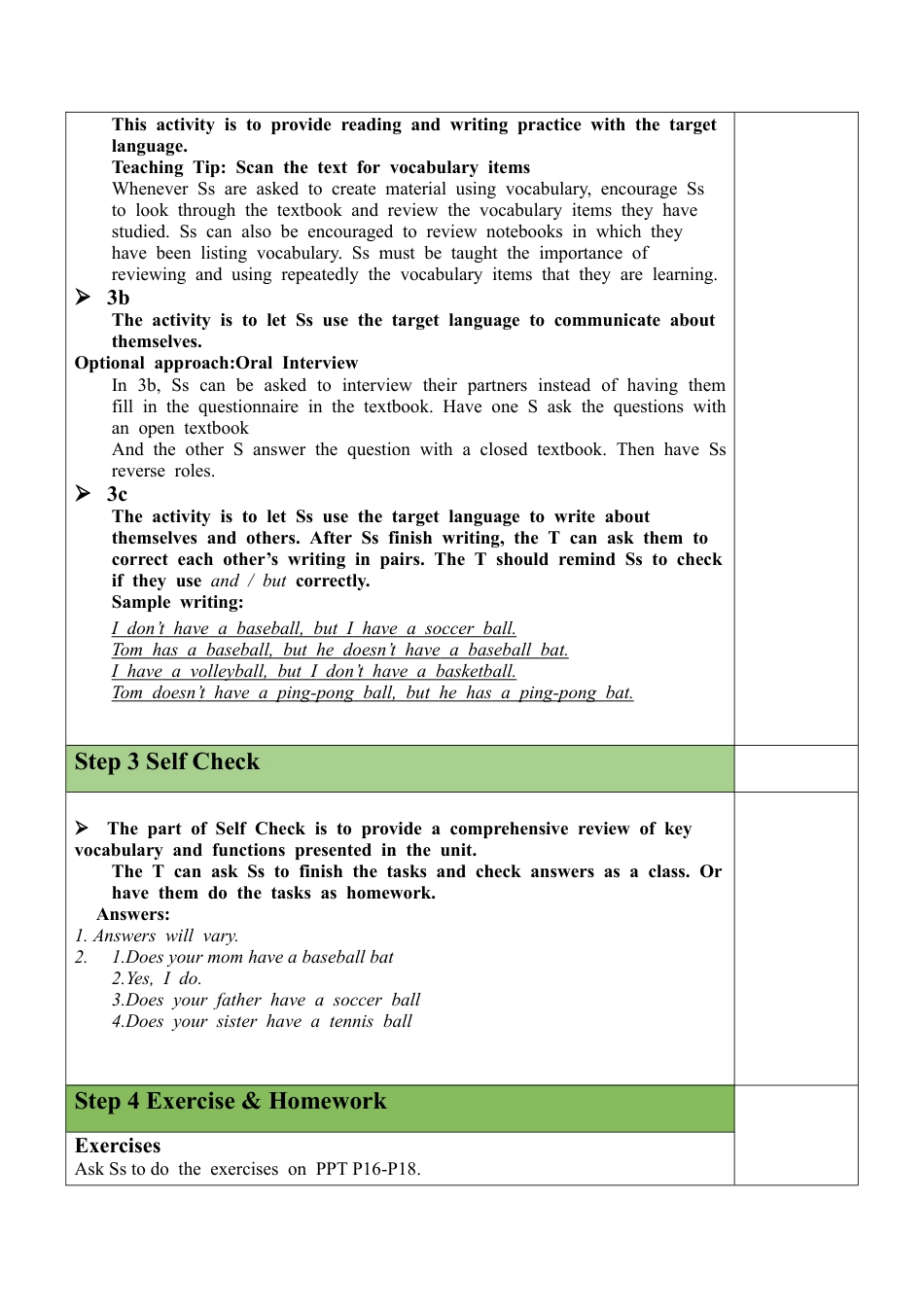 人教七年级上-Unit 5 Section B（3a-Self Check）教案.docx_第2页