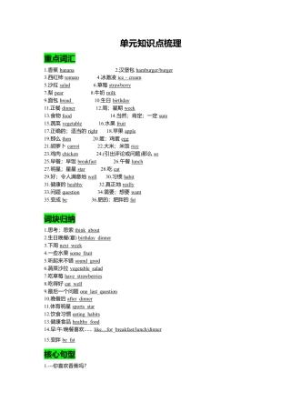 人教七年级上-Unit 6 复习课件老师版.docx