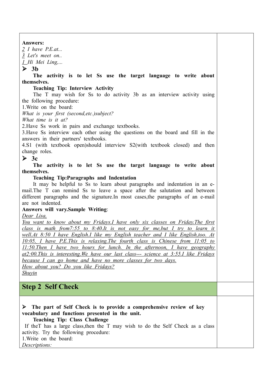 人教七年级上-Unit 9 Section B（3a-Self Check）教案.docx_第2页