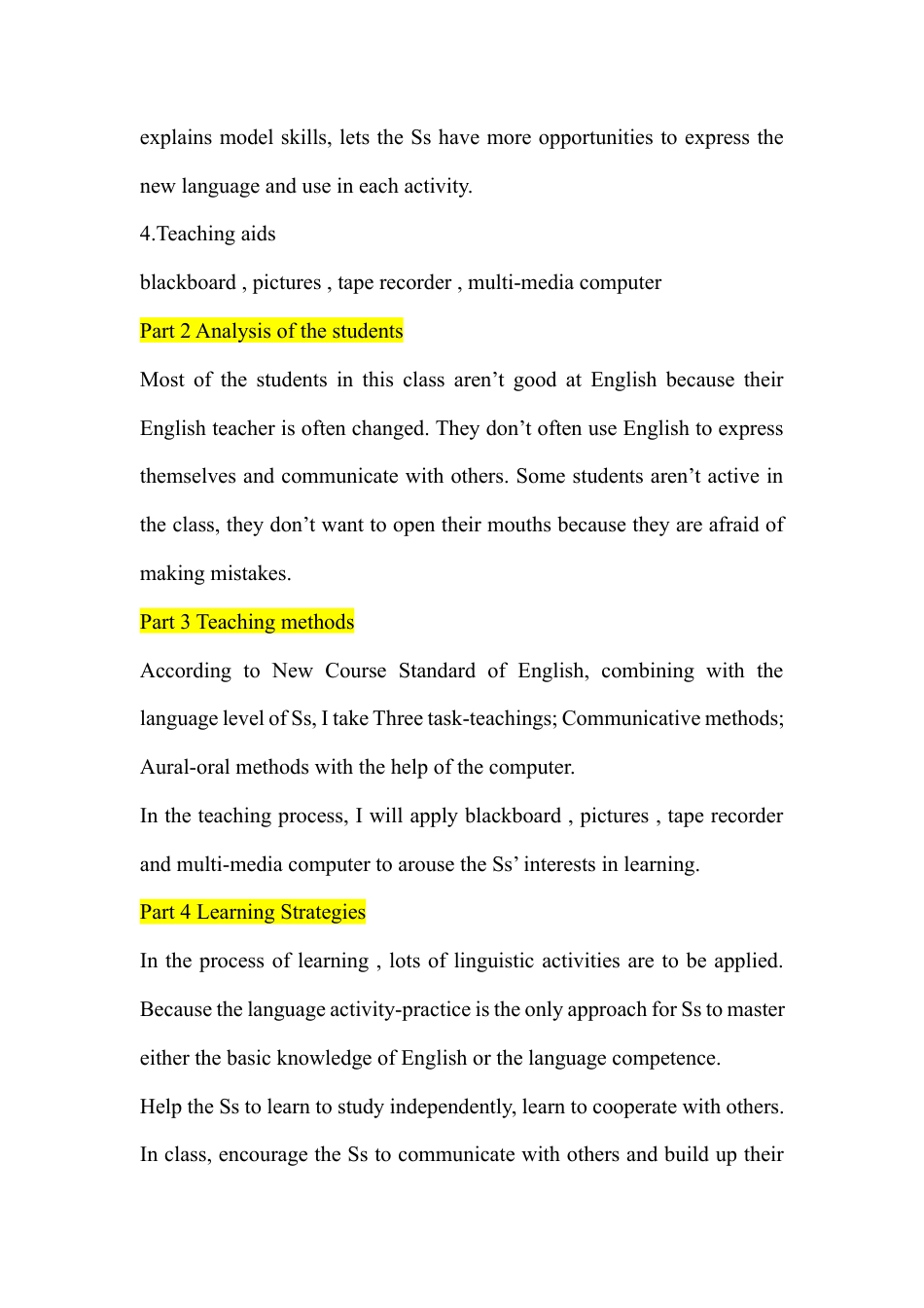 初中英语说课稿模板.docx_第2页