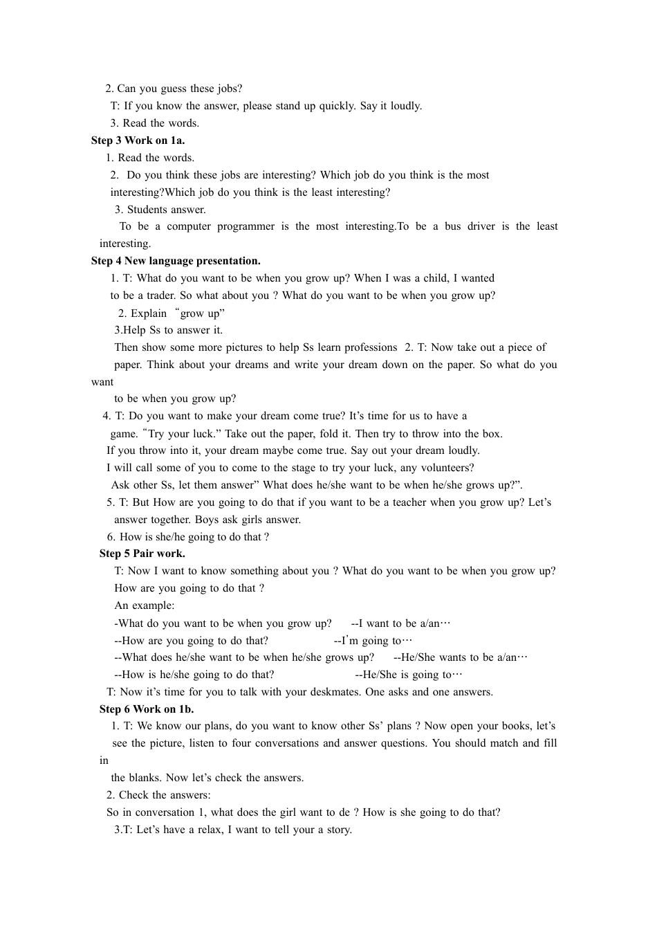 人教版八上Unit 6  I’m going to study computer science全单元教案  （5课时）.docx_第2页