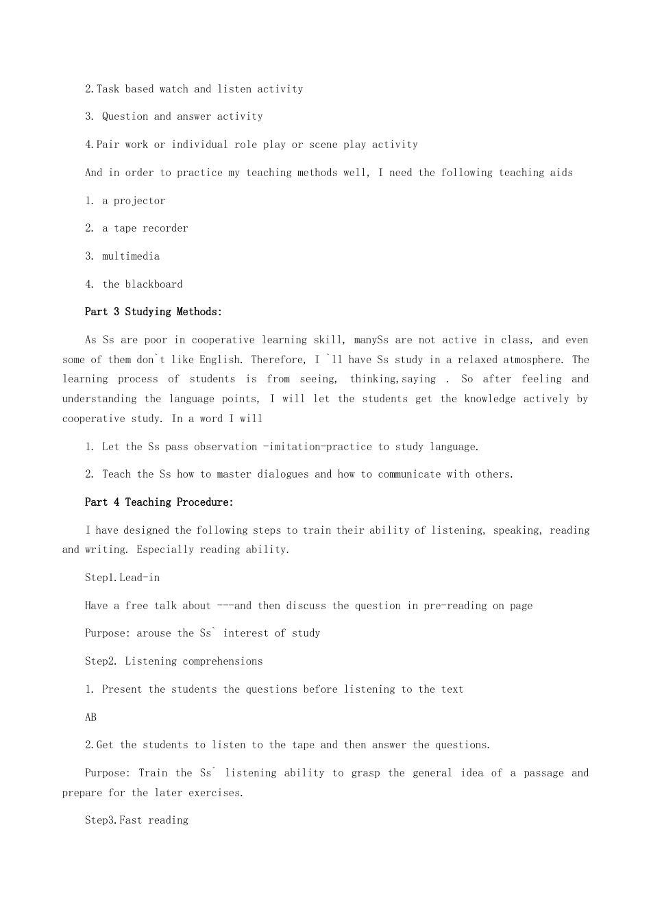 人教版新目标英语八年级上全册试讲教案.docx_第2页