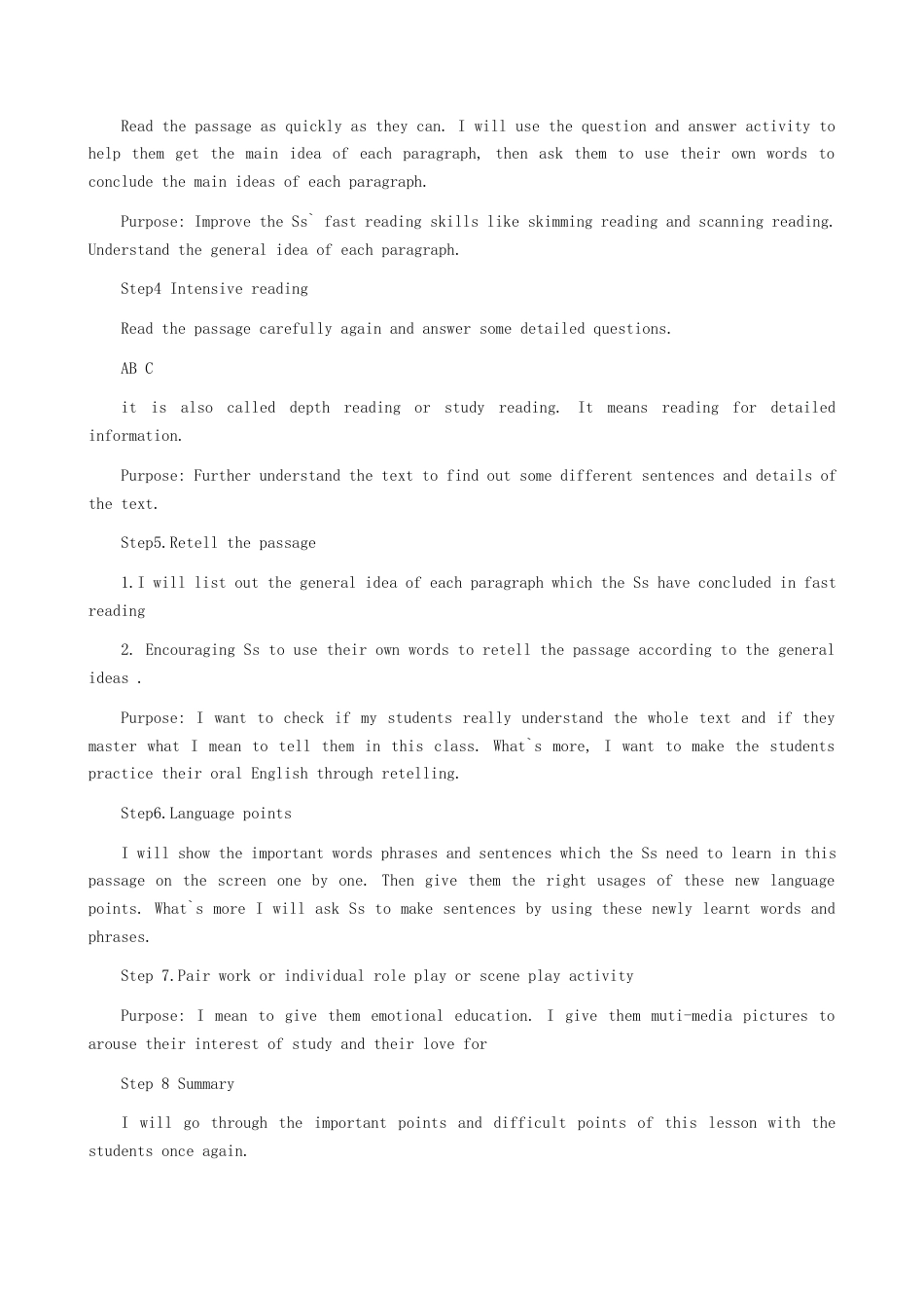 人教版新目标英语八年级上全册试讲教案.docx_第3页