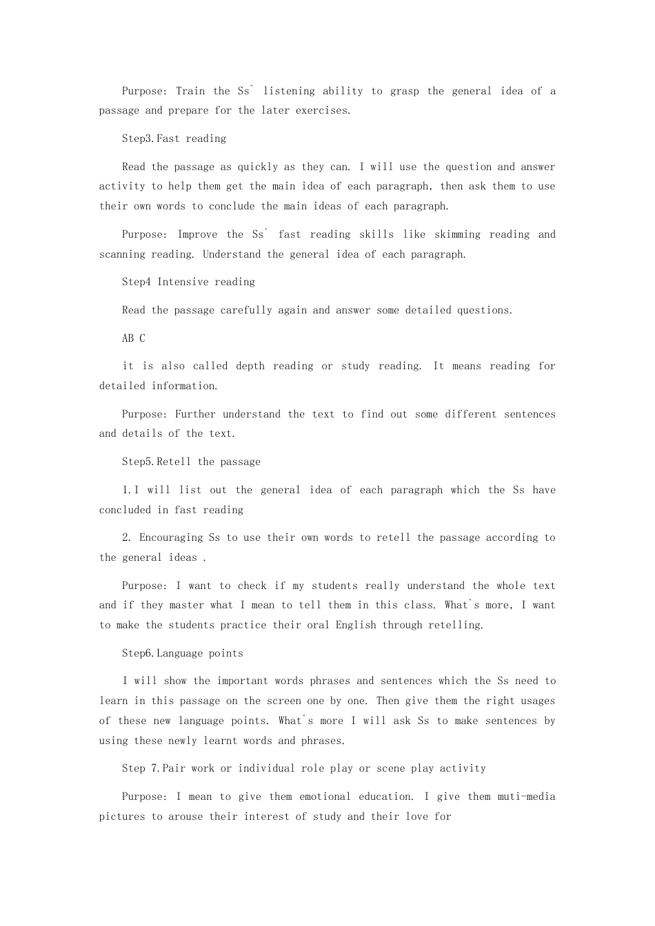 人教版新目标英语七年级上全册试讲教案.docx_第3页