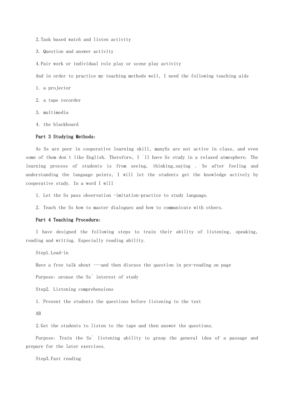 新人教版新目标英语七年级下全册试讲教案.docx_第2页