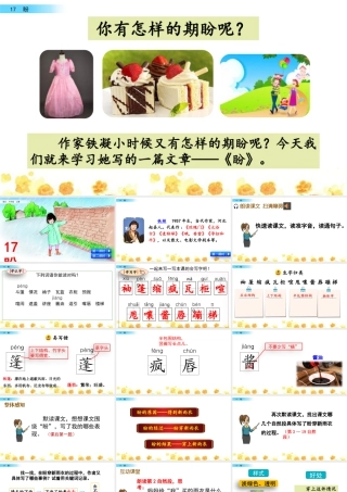 新版部编版语文六年级上册17 盼.pptx
