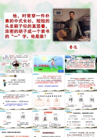 新版部编版语文六年级上册25 少年闰土.pptx