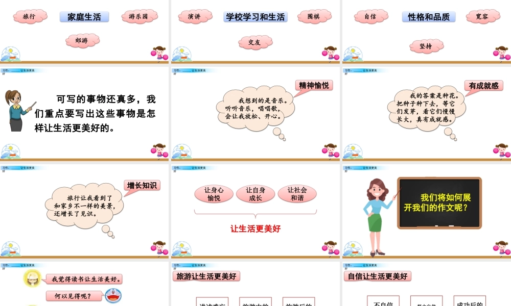 新版部编版语文六年级上册习作：______让生活更美好.pptx