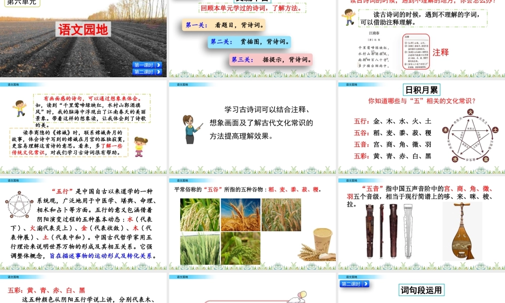 新版部编版语文六年级上册语文园地.pptx