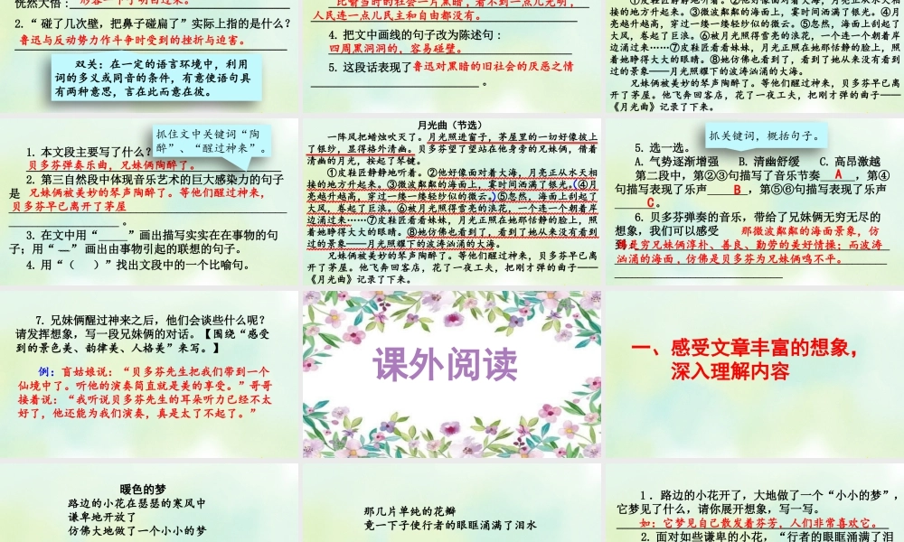 新版部编版语文六年级上册专项7：阅读指导复习课件.pptx