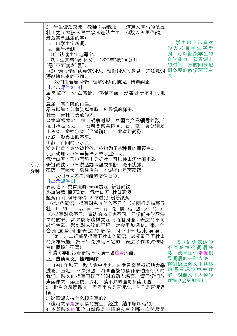 部编版语文六上 6 狼牙山五壮士 教案.docx_第2页