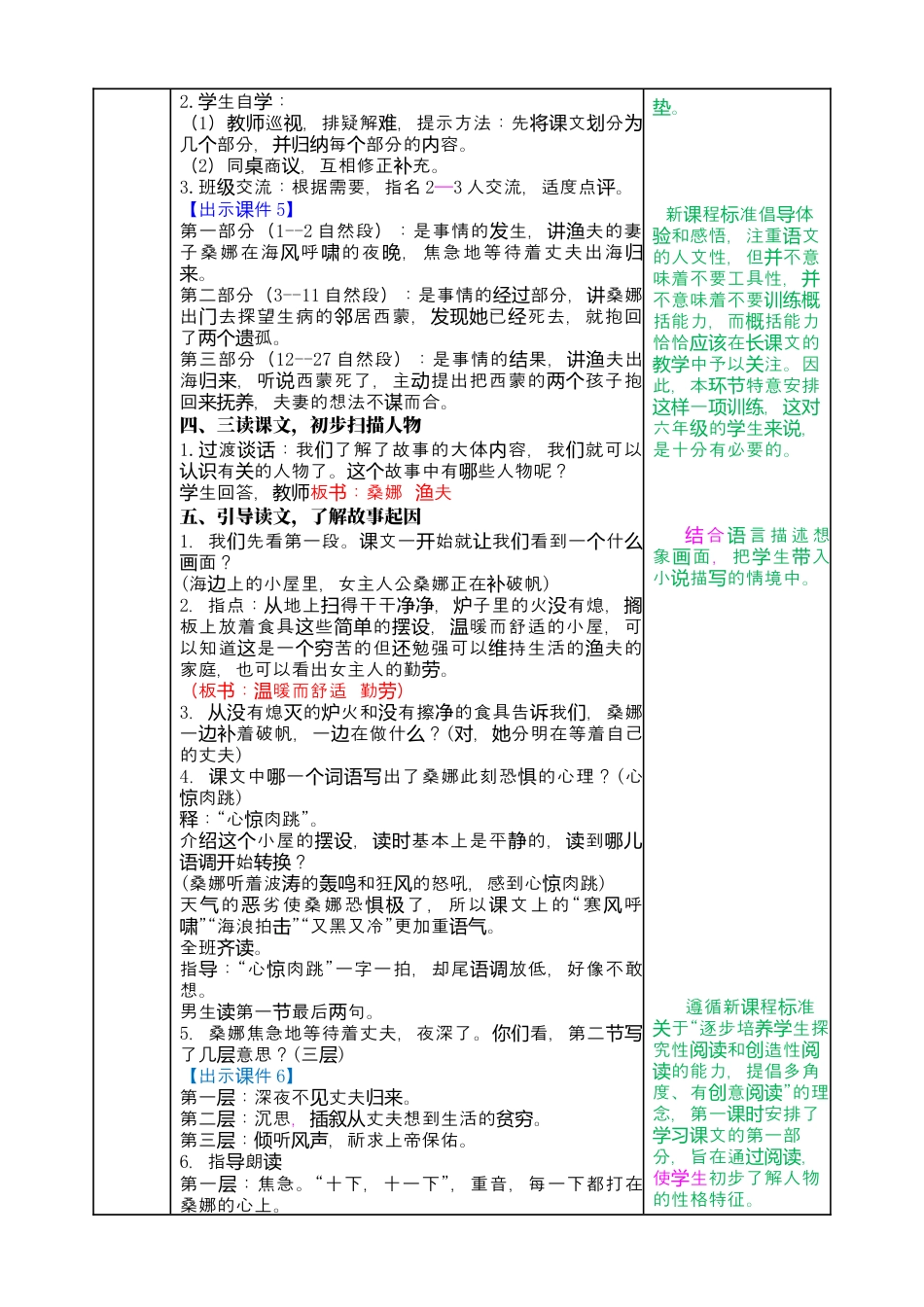 部编版语文六上 14 穷人 教案.docx_第2页