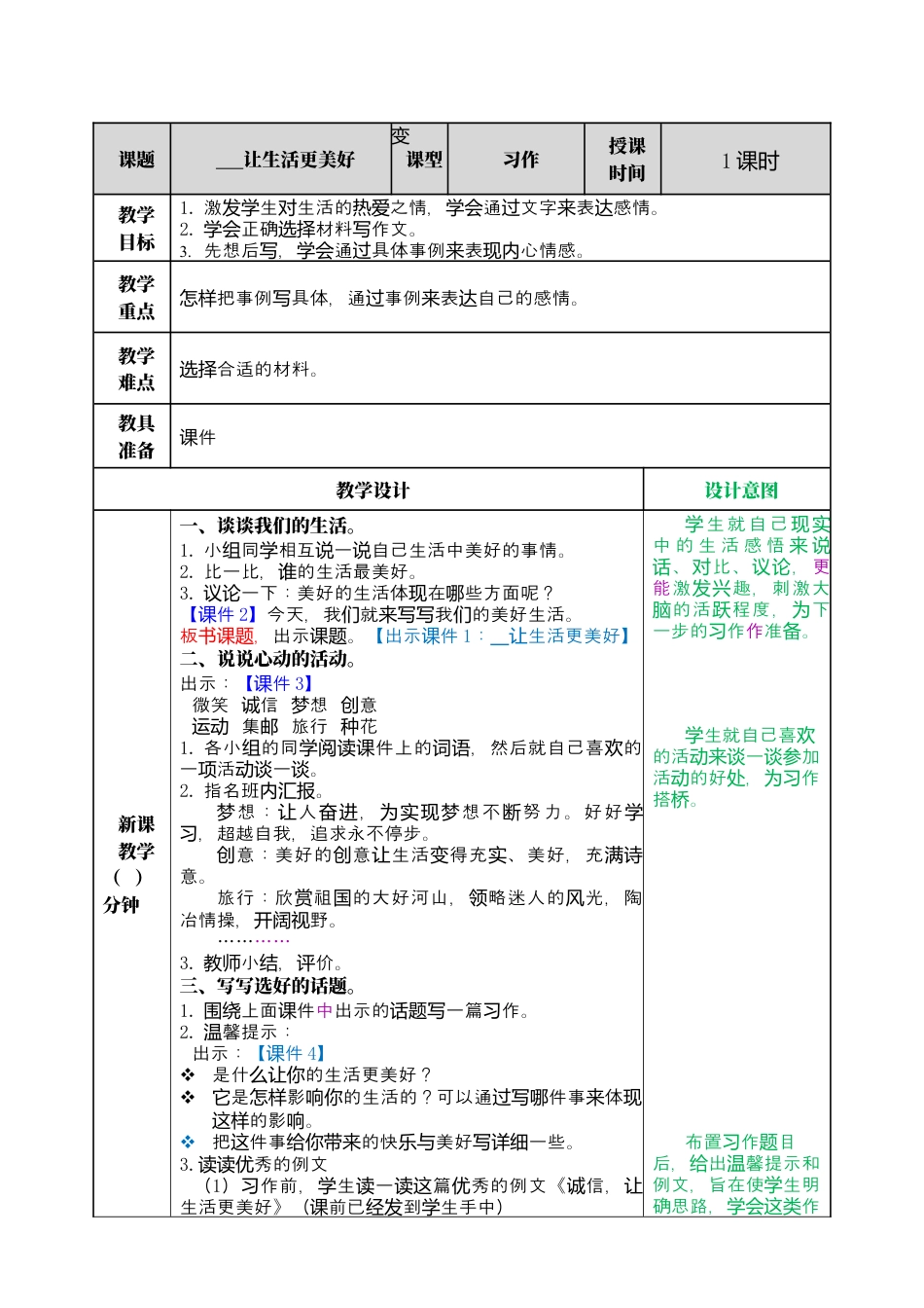 部编版语文六上 习作：______让生活更美好 教案.docx_第1页