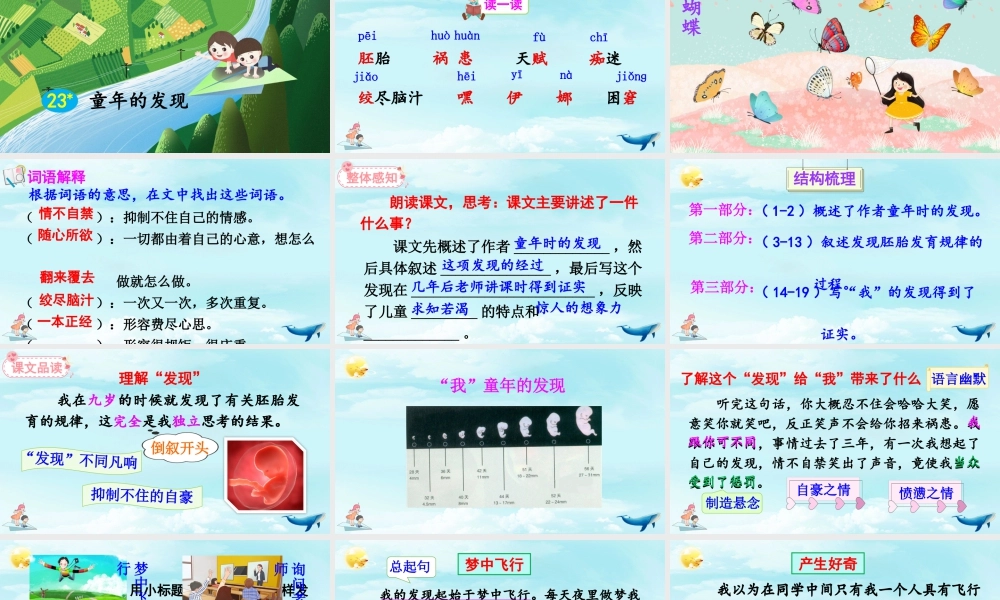 五年级下册课时23 童年的发现 课件（部编版）.pptx