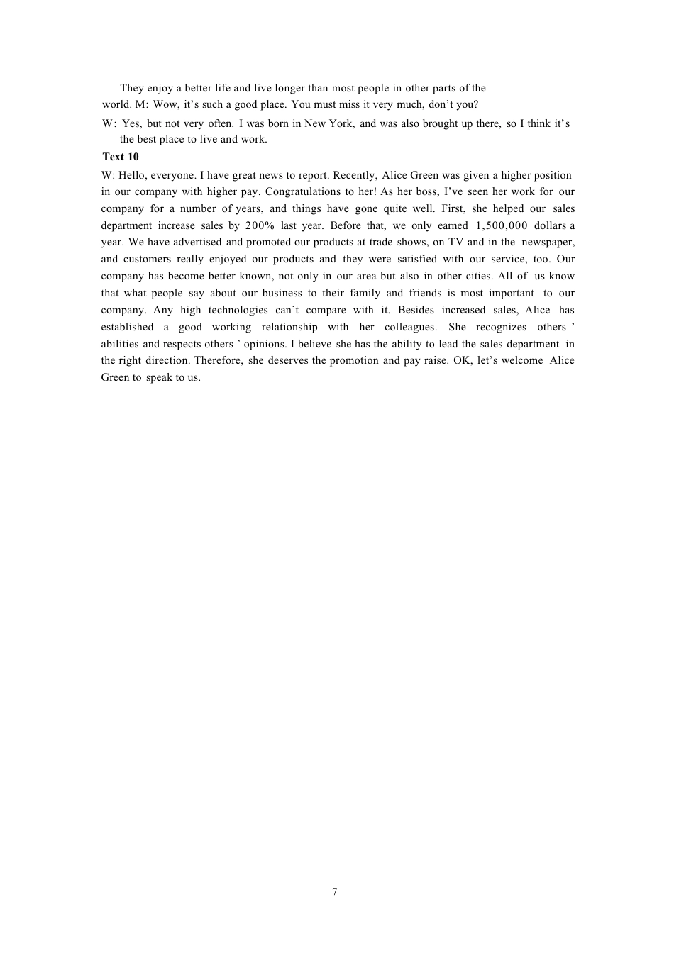 重庆市万州二中2024-2025学年高一下学期期中考试  英语  Word版含答案（含听力）_高一下中期考试英语参考答案(2).docx_第3页