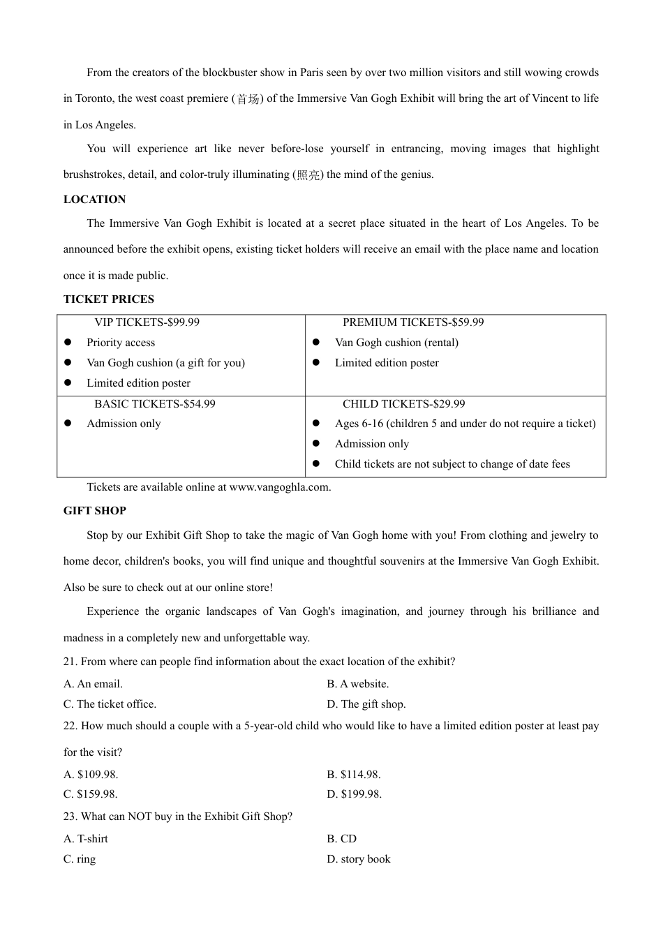 福建省厦泉五校2024-2025学年高一下学期4月期中考试  英语  Word版含答案.docx_第3页