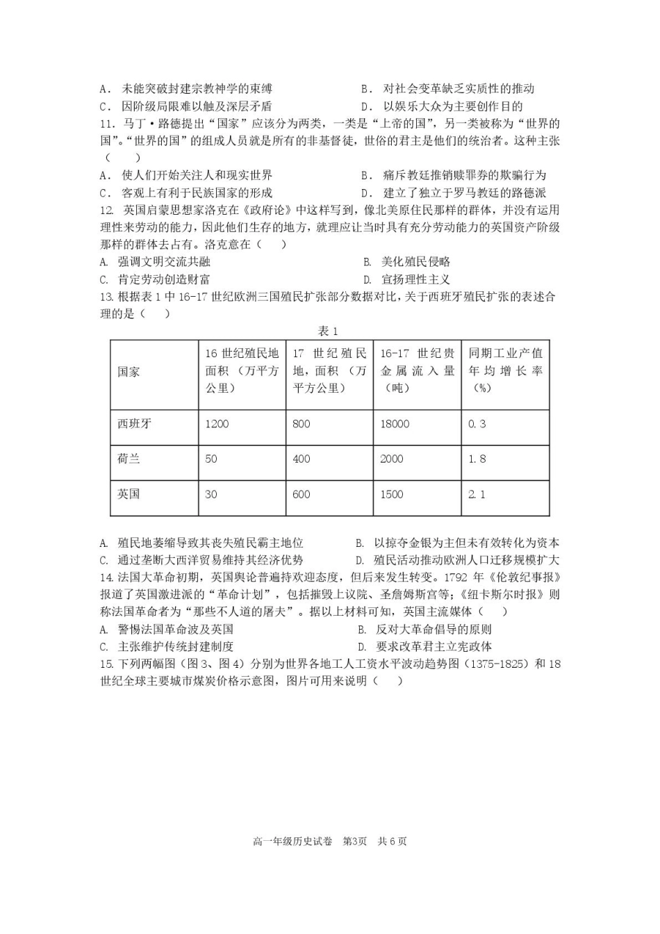 安徽省合肥市普通高中六校联盟2024-2025学年高一下学期4月期中历史试卷（图片版，含答案）.pdf_第3页