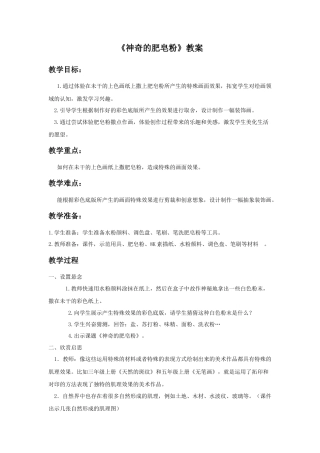 人教版小学美术五年级教案-《神奇的肥皂粉》教案03.doc