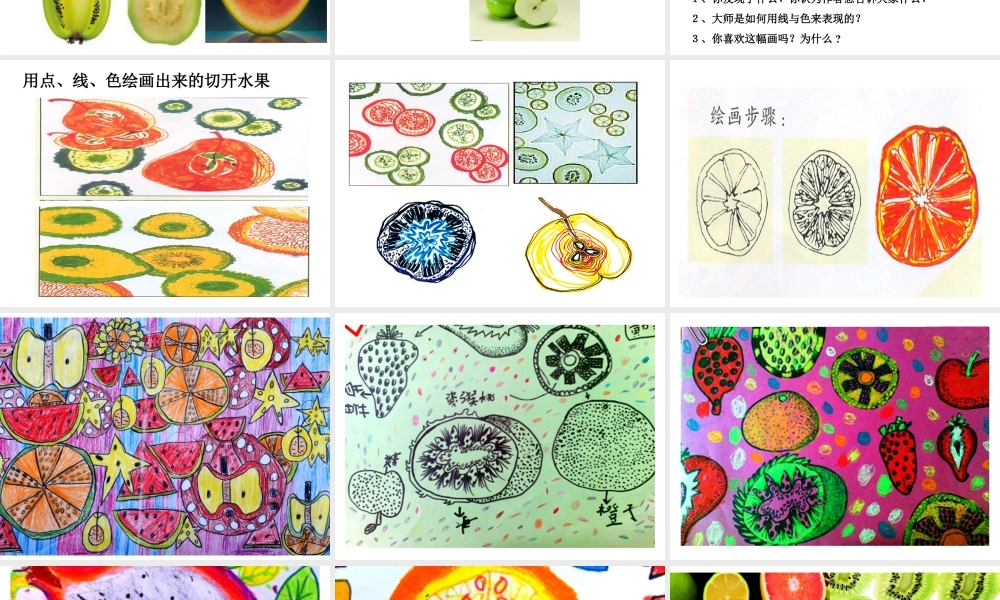 人教版四年级小学美术课件-《蔬果剖面》课件.ppt