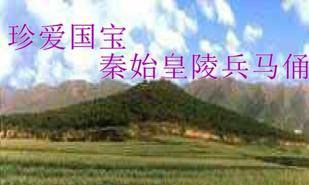 人教版四年级小学美术课件-《珍爱国宝——秦始皇陵及秦兵马俑》课件2.ppt
