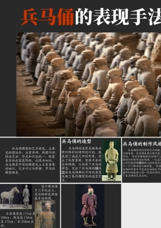 人教版四年级小学美术课件-兵马俑的表现手法.ppt