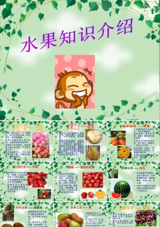 人教版四年级小学美术课件-水果知识介绍.ppt