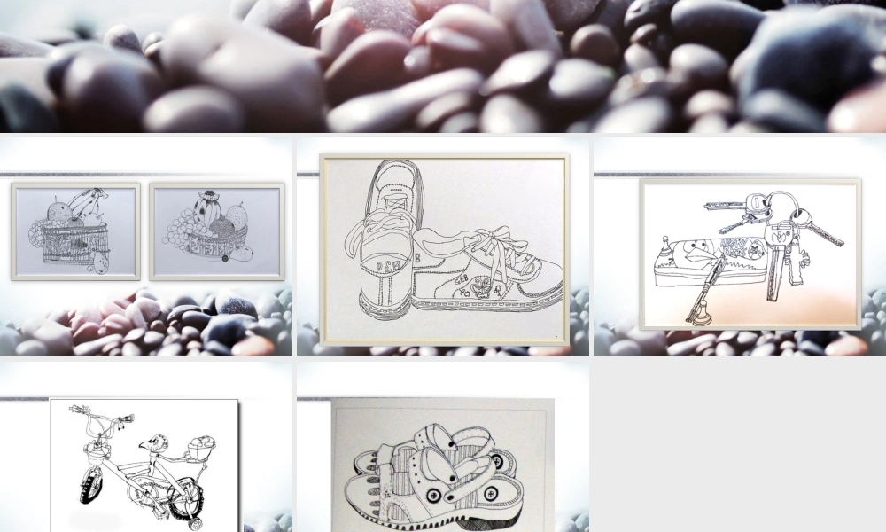 人教版四年级小学美术课件-学生作品_静物写生.ppt