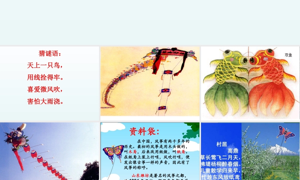 人教版五年级小学美术课件-《风筝的魅力》课件03.ppt