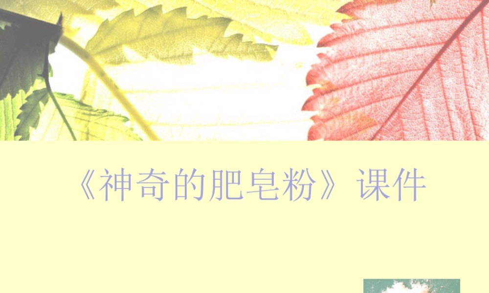 人教版五年级小学美术课件-《神奇的肥皂粉》课件02.ppt