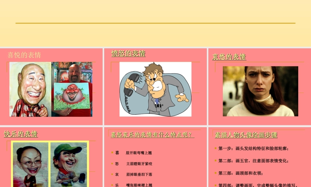 人教版五年级小学美术课件-《喜怒哀乐》课件03.ppt