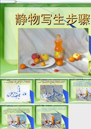 人教版五年级小学美术课件-静物写生步骤.ppt