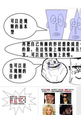 人教版五年级小学美术课件-怎样处理夸张的人物表情.ppt