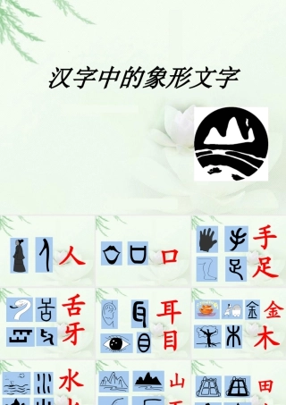 人教版一年级小学美术课件-《汉字中的象形文字》课件3.pptx