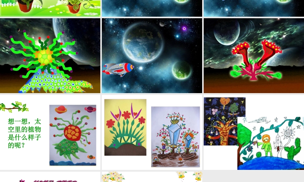人教版一年级小学美术课件-《太空里的植物》课件1.ppt
