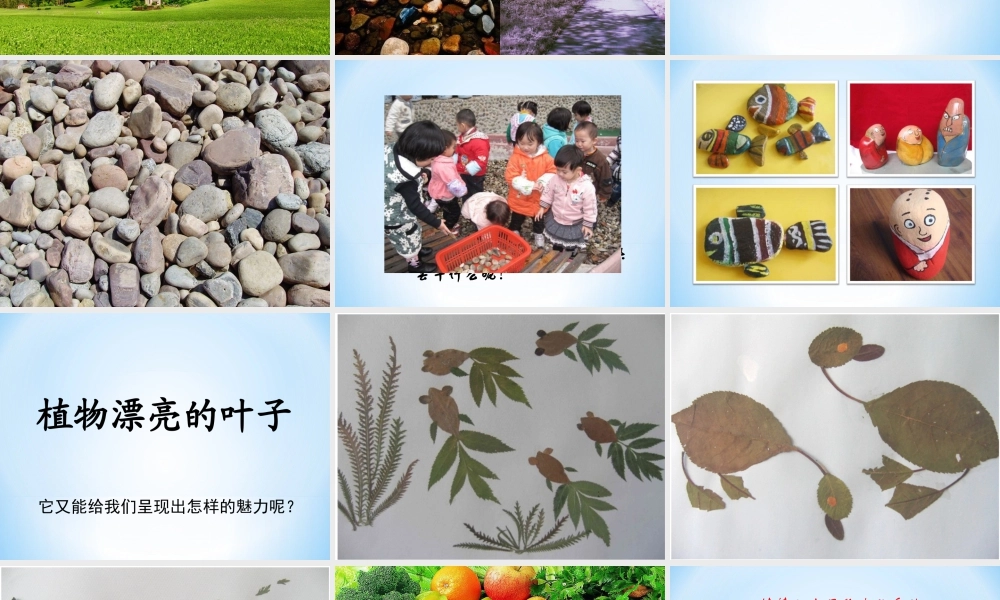 人教版一年级小学美术课件-《走近大自然》课件3.ppt