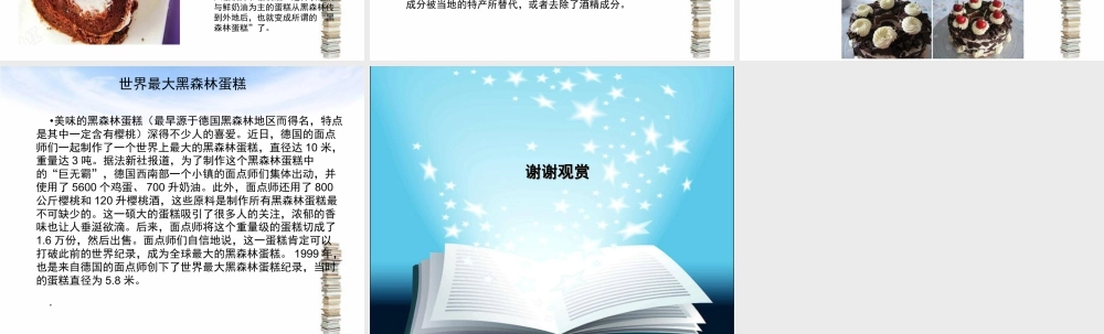 人教版一年级小学美术课件-黑森林蛋糕.ppt