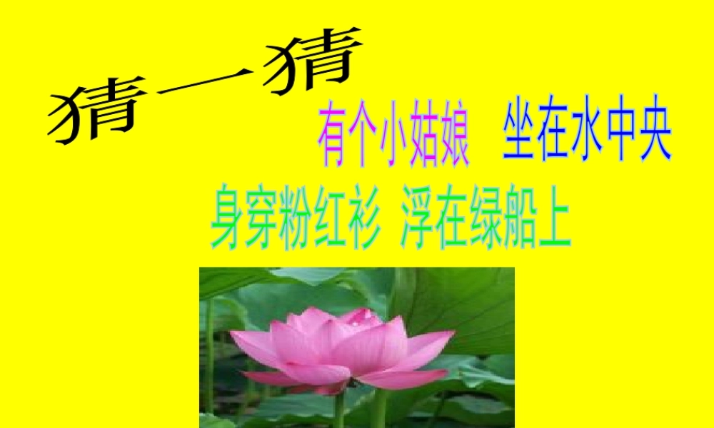 人教版一年级小学美术课件-花儿寄深情3.ppt