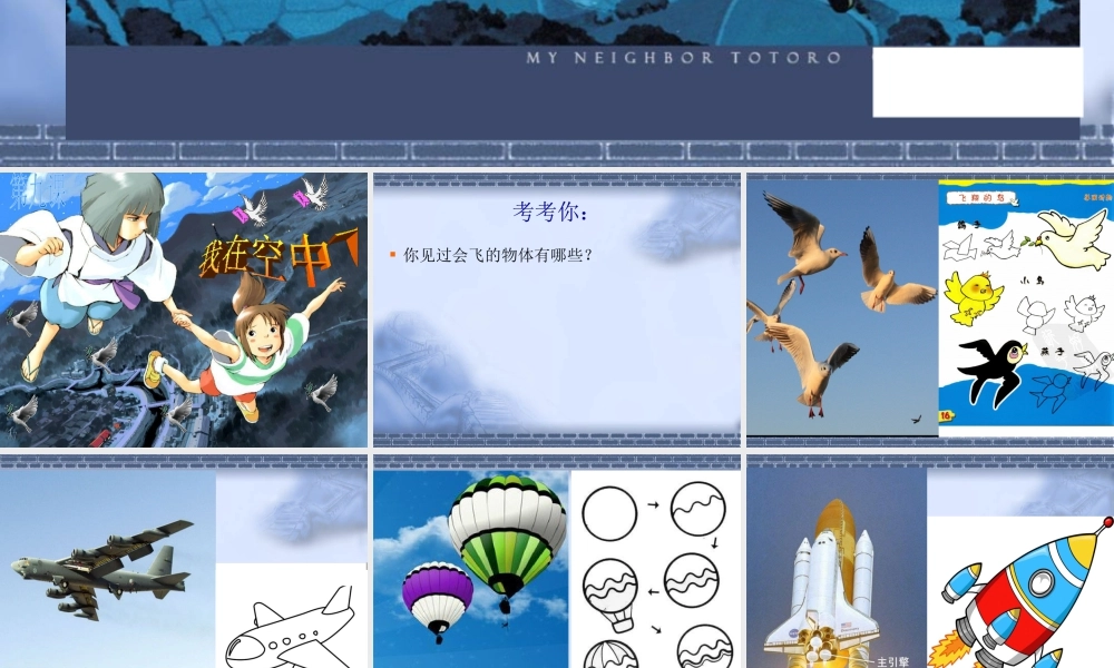 人教版一年级小学美术课件-我在空中飞 1.ppt