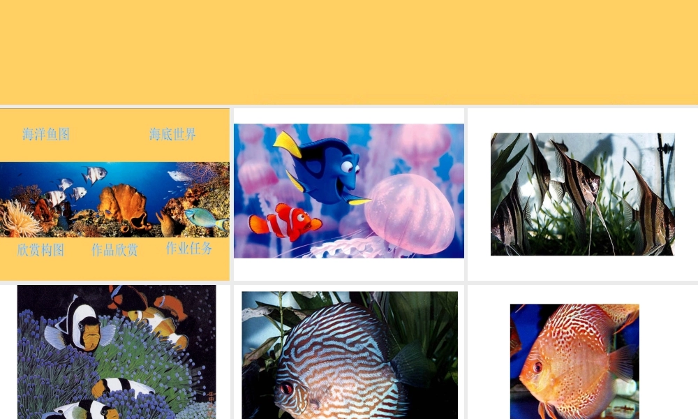 人教版一年级小学美术课件-鱼儿游游2.ppt